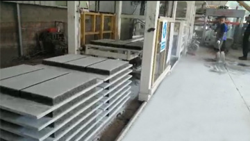 仿石PC透水磚生產現場