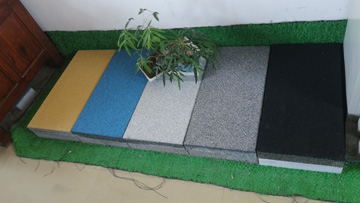 仿石PC透水磚生產現場